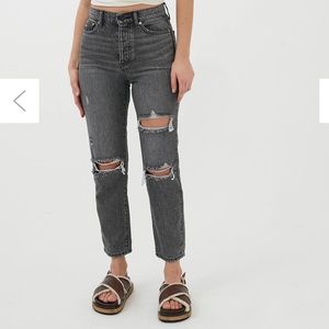 urban outfitters bdg high rise slim straight jeans